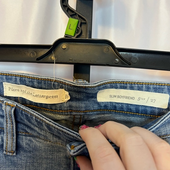 Anthropologie Pilcro and the Letterpress High-Rise Slim Boyfriend Jeans, size 27 - Picture 3 of 5